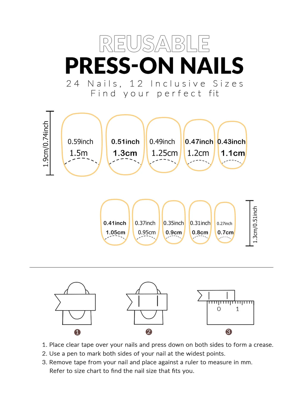 24pcs/set short square fake nails for women cute bride heart white french tips faux ongles y2k press on false nail supplies