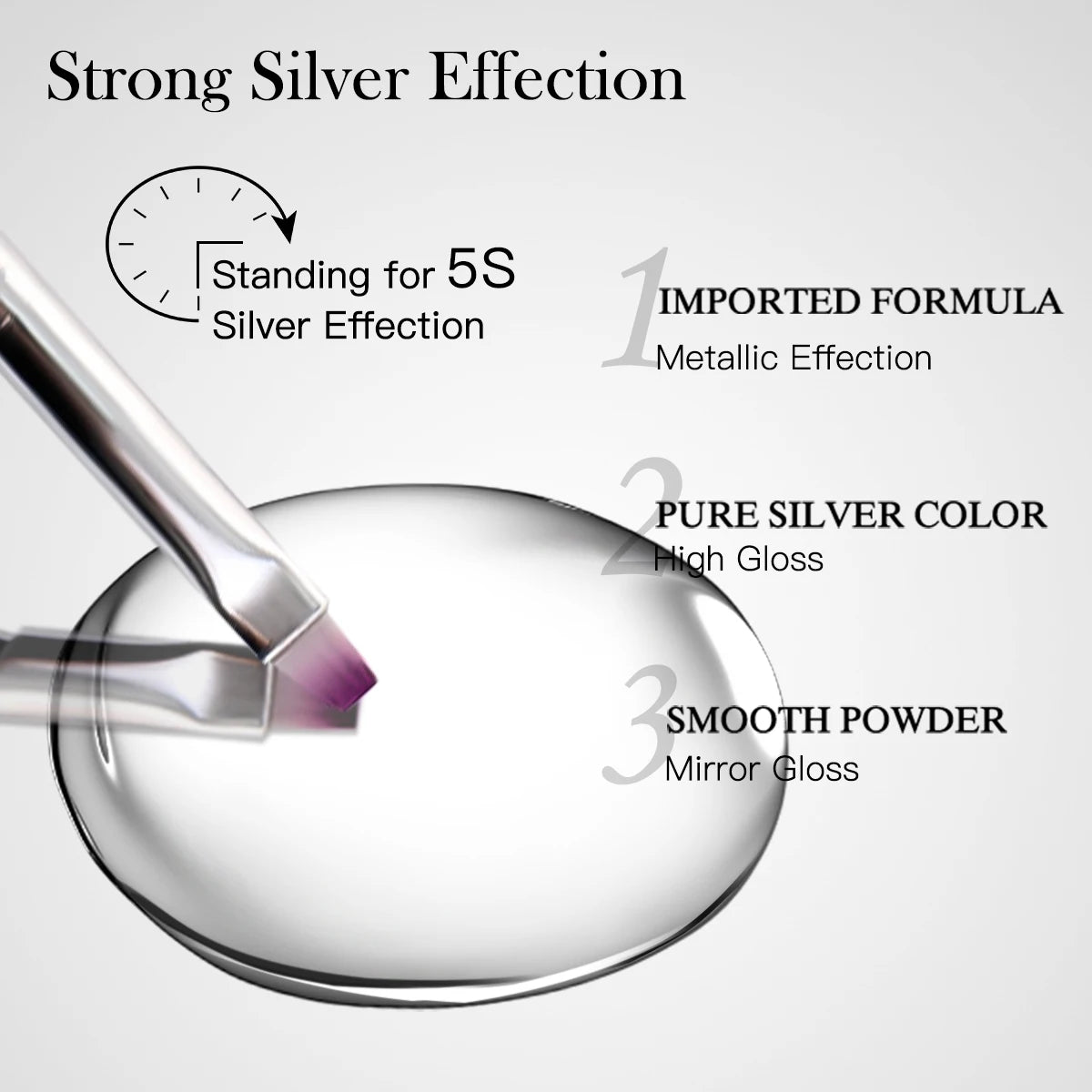 2/3pc Metal Painting Nail Gel Polish Set Gold Silver DIY Nail Art Supplies Varnish Semi Permanent UV/LED Manicure Gel Design
