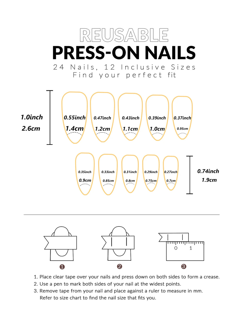 24pcs/set short square fake nails for women cute bride heart white french tips faux ongles y2k press on false nail supplies