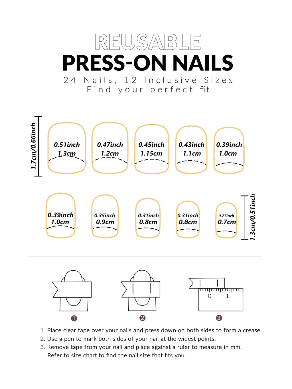 24pcs/set short square fake nails for women cute bride heart white french tips faux ongles y2k press on false nail supplies